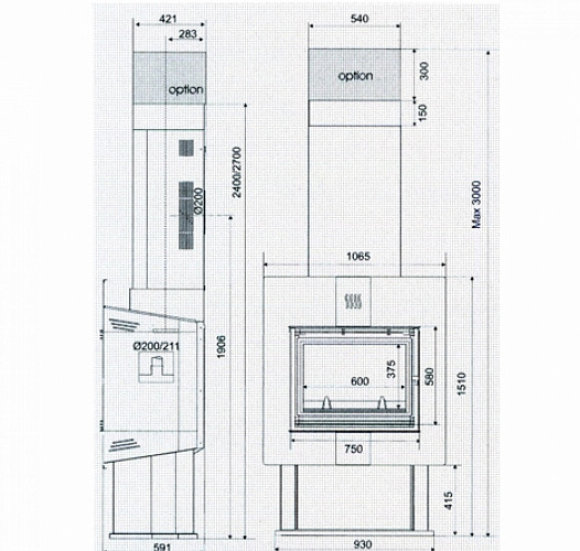 Печь-камин VALLOIRE 2-03 (Supra)_1 Печь-камин VALLOIRE 2-03 (Supra)_1