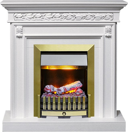 Dimplex Valletta очаг Danville Antique Brass FB2 белый_0 Dimplex Valletta очаг Danville Antique Brass FB2 белый_0