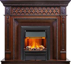 Каминокомплект Dimplex Alexandria очаг Brookline Black махагон коричневый антик Dimplex Alexandria очаг Brookline Black махагон коричневый антик