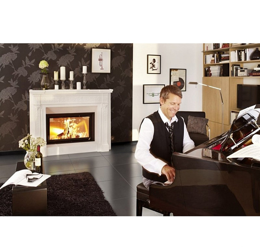 Brunner stil-kamin 53/88 lifting, чугунный дымосборник 45?, монтажная рама 50мм черная_1 Brunner stil-kamin 53/88 lifting, чугунный дымосборник 45?, монтажная рама 50мм черная_1