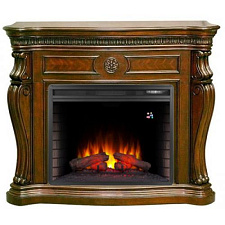 Электрический каминокомплект RealFlame Barcelona DN очаг Epsilon 26 Led S темный орех фронтальный RealFlame Barcelona DN очаг Epsilon 26 Led S темный орех фронтальный