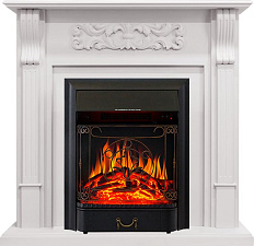 Каминокомплект Royal Flame Venice с очагом Majestic FX Black фактурный белый Royal Flame Venice с очагом Majestic FX Black фактурный белый