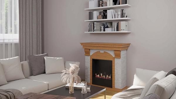 Firezo Dublin Дуб, Сланец Белый_2 Firezo Dublin Дуб, Сланец Белый_2