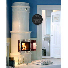 Кругая изразцовая теплонакопительная печь allmoge 523 Кругая изразцовая теплонакопительная печь allmoge 523