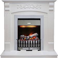 Каминокомплект Dimplex Sorrento очаг Danville Chrome FB2 белый дуб угловой Dimplex Sorrento очаг Danville Chrome FB2 белый дуб угловой