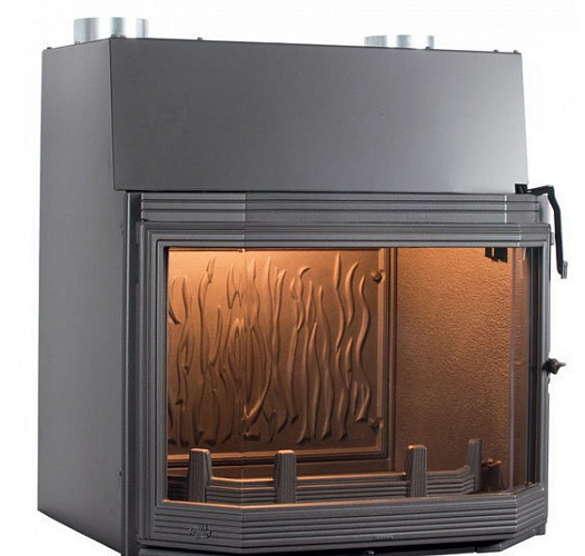 Топка Seguin prestige hexa 7 с открытием двери в сторону и вверх, с дефлектором_2 Топка Seguin prestige hexa 7 с открытием двери в сторону и вверх, с дефлектором_2