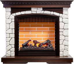 Каминокомплект Dimplex Glasgow очаг Cassette 600 NH темный дуб/белый Dimplex Glasgow очаг Cassette 600 NH темный дуб/белый