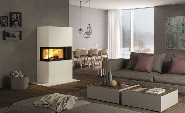 Каминная топка Nordpeis Q-34AL IR левая_2 Каминная топка Nordpeis Q-34AL IR левая_2