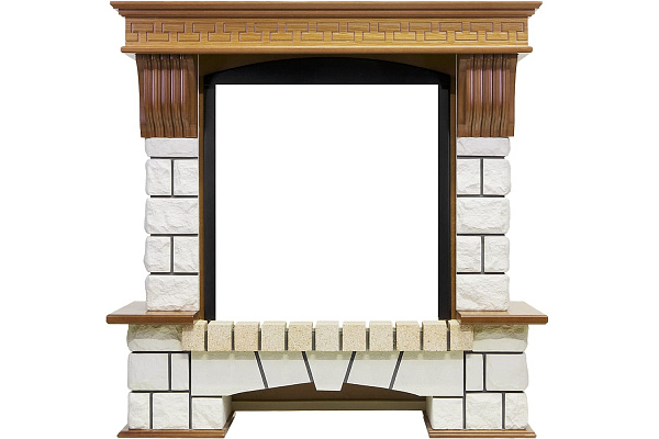 Dimplex Pierre Luxe Дуб/Белый с очагом Gannon DF2010-EU_1 Dimplex Pierre Luxe Дуб/Белый с очагом Gannon DF2010-EU_1