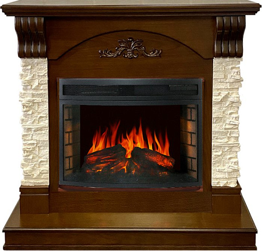 Royal Flame Prague с очагом Dioramic 25 LED FX темный дуб/сланец бежевый_0 Royal Flame Prague с очагом Dioramic 25 LED FX темный дуб/сланец бежевый_0