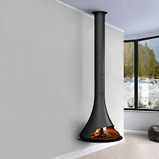 Камин Doria фронт., односторонний, черный (Traforart) Камин Doria фронт., односторонний, черный (Traforart)