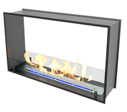 Биокамин для квартиры ZeFire Standart 1200 встраиваемый сквозной ZeFire Standart 1200 встраиваемый сквозной