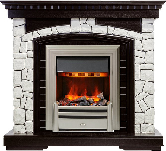 Dimplex Glasgow очаг Chesford темный дуб/белый_1 Dimplex Glasgow очаг Chesford темный дуб/белый_1