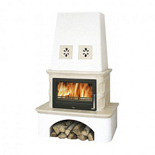 Кафельная печь Laponie 10 с теплообменником, песчаная Кафельная печь Laponie 10 с теплообменником, песчаная