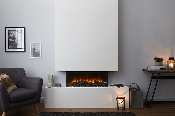 Трехсторонний электрокамин с обогревом BRITISH FIRES New Forest 870 with Signature logs - 870 мм_0 Трехсторонний электрокамин с обогревом BRITISH FIRES New Forest 870 with Signature logs - 870 мм_0