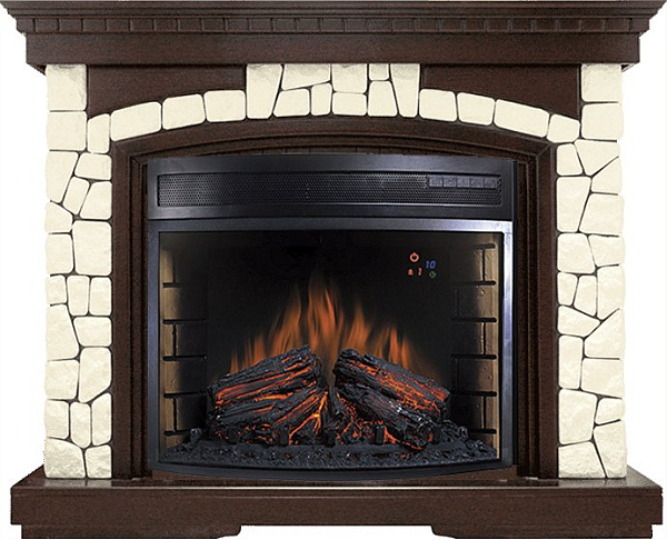 Royal Flame Glasgow очаг Dioramic 28 LED FX слоновая кость с патиной_1 Royal Flame Glasgow очаг Dioramic 28 LED FX слоновая кость с патиной_1