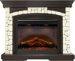 Каминокомплект Dimplex Glasgow очаг Symphony 26 DF2608-INT темный дуб/белый Dimplex Glasgow очаг Symphony 26 DF2608-INT темный дуб/белый