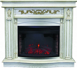 Каминокомплект Royal Flame Cardinal очаг Panoramic 25 FX белый дуб с патиной Royal Flame Cardinal очаг Panoramic 25 FX белый дуб с патиной