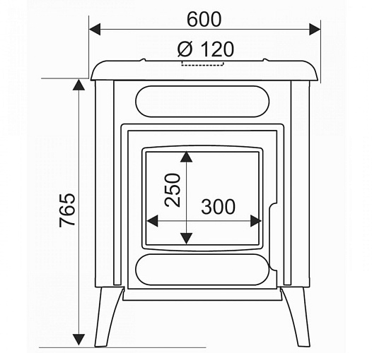 Чугунная печь Donon (Supra)_2 Чугунная печь Donon (Supra)_2
