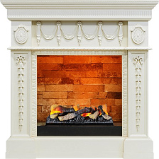 Каминокомплект Dimplex Ampir очаг Cassette 400 LNH-INT (с дровами) cлоновая кость Dimplex Ampir очаг Cassette 400 LNH-INT (с дровами) cлоновая кость