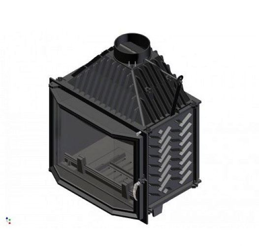 Каминная топка Amelia/PR призматическое стекло_2 Каминная топка Amelia/PR призматическое стекло_2