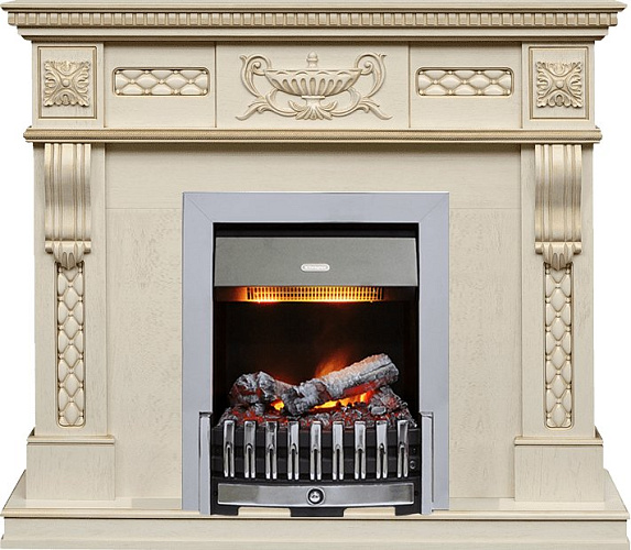 Dimplex Corsica очаг Danville Chrome FB2 слоновая кость с патиной_0 Dimplex Corsica очаг Danville Chrome FB2 слоновая кость с патиной_0
