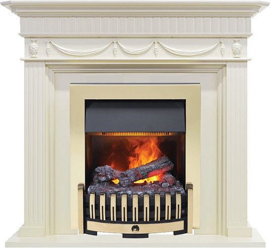 Dimplex Corfu очаг Danville Brass FB2 слоновая кость_0 Dimplex Corfu очаг Danville Brass FB2 слоновая кость_0