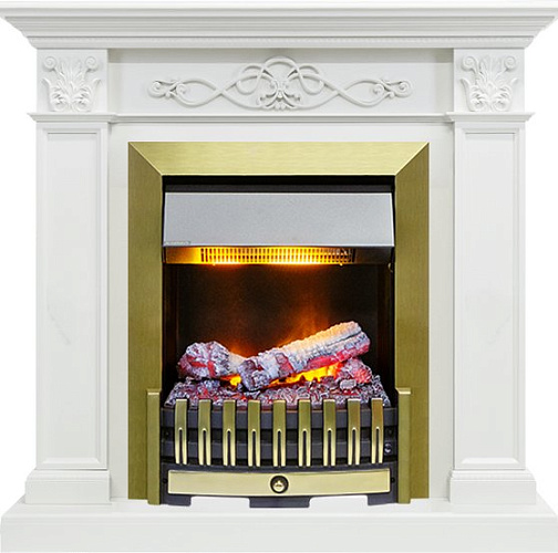 Dimplex Verona очаг Danville Antique Brass FB2 белый дуб_0 Dimplex Verona очаг Danville Antique Brass FB2 белый дуб_0