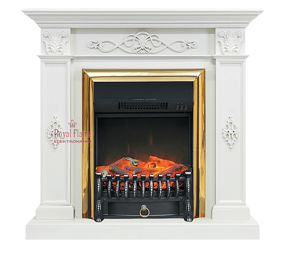 Royal Flame Derby очаг Fobos FX Brass old silver_1 Royal Flame Derby очаг Fobos FX Brass old silver_1