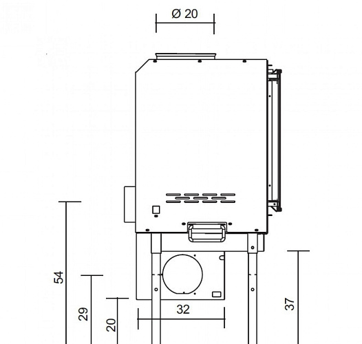 Топка Screen 80 V (EdilKamin)_1 Топка Screen 80 V (EdilKamin)_1
