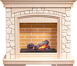 Каминокомплект Dimplex Glasgow очаг Cassette 400 NH слоновая кость с патиной/белый Dimplex Glasgow очаг Cassette 400 NH слоновая кость с патиной/белый