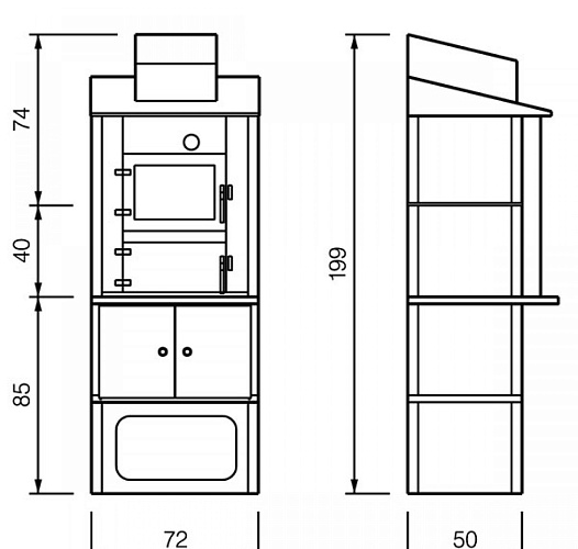 Программа St.Vincent, модуль духовка (Palazzetti)_1 Программа St.Vincent, модуль духовка (Palazzetti)_1