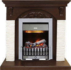 Каминокомплект Dimplex Bern очаг Danville Chrome FB2 сланец мелкий белый/темный дуб Dimplex Bern очаг Danville Chrome FB2 сланец мелкий белый/темный дуб