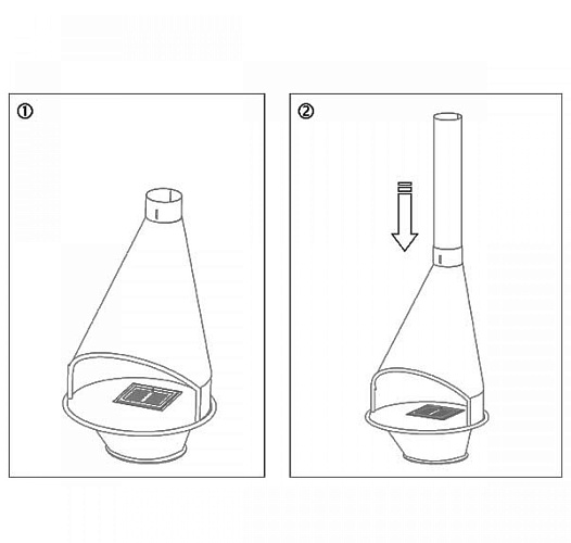 Камин OVIEDO + труба 2м (Traforart)_1 Камин OVIEDO + труба 2м (Traforart)_1