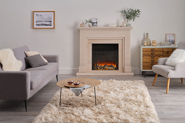 Трехсторонний электрокамин с обогревом BRITISH FIRES New Forest 650SQ with Signature logs_0 Трехсторонний электрокамин с обогревом BRITISH FIRES New Forest 650SQ with Signature logs_0