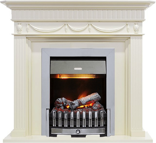 Dimplex Corfu очаг Danville Chrome FB2 слоновая кость_0 Dimplex Corfu очаг Danville Chrome FB2 слоновая кость_0