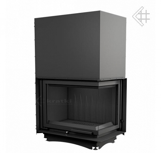 Каминная топка Amelia/P/BS/G с гильотиной угловое стекло справа_1 Каминная топка Amelia/P/BS/G с гильотиной угловое стекло справа_1