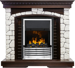 Dimplex Glasgow очаг Flagstaff темный дуб/белый