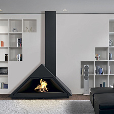 Камин Madrid, вертикальная труба справа, черный (Traforart) Камин Madrid, вертикальная труба справа, черный (Traforart)