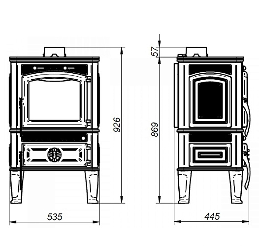 Чугунная печь LAWA (Ferlux)_1 Чугунная печь LAWA (Ferlux)_1