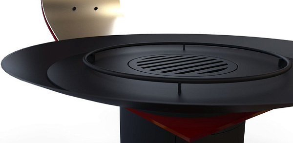 Камин Fanny, подвесной, с декор.элементом, черный (Traforart)_4 Камин Fanny, подвесной, с декор.элементом, черный (Traforart)_4