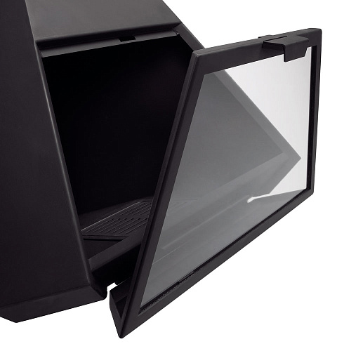 Камин Arion, фронтальный, черный, со стеклом (Traforart)_1 Камин Arion, фронтальный, черный, со стеклом (Traforart)_1