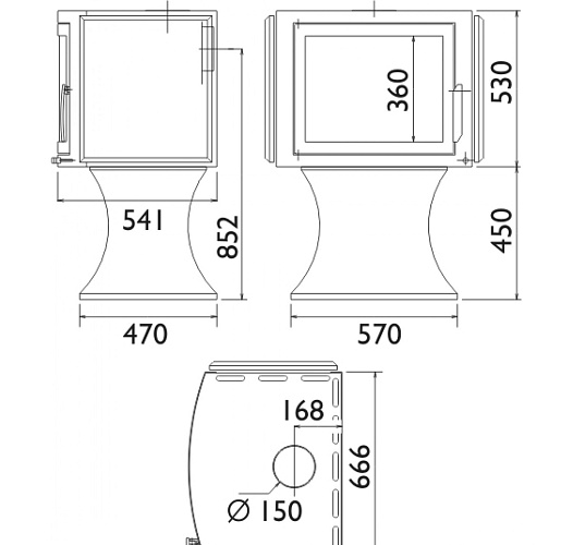 Печь-камин Bergen_1 Печь-камин Bergen_1