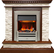 Каминокомплект Dimplex Calgary очаг Chesford дуб/cланец белый Dimplex Calgary очаг Chesford дуб/cланец белый