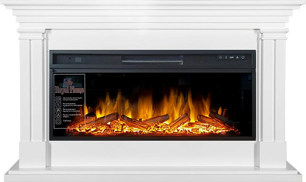 Royal Flame Lyon с очагом Vision 42 LOG LED белый_0 Royal Flame Lyon с очагом Vision 42 LOG LED белый_0