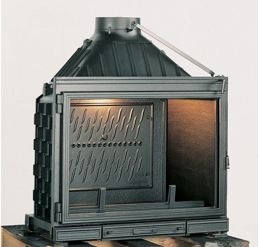 Топка Seguin super 8 с открытием двери в сторону и вверх, с дефлектором_5 Топка Seguin super 8 с открытием двери в сторону и вверх, с дефлектором_5