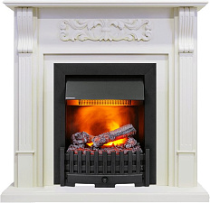 Каминокомплект Dimplex Venice очаг Danville Black FB2 фактурный белый Dimplex Venice очаг Danville Black FB2 фактурный белый