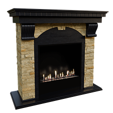 Каминокомплект Firezo Dublin Венге, Сланец Белый Firezo Dublin Венге, Сланец Белый