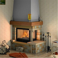 Каминный комплект Облицовка  Daniella Rosso (Madeira) + топка Ferlux C-19 Каминный комплект Облицовка  Daniella Rosso (Madeira) + топка Ferlux C-19