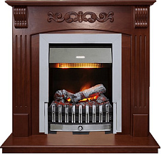Каминокомплект Dimplex Sorrento очаг Danville Chrome FB2 орех угловой Dimplex Sorrento очаг Danville Chrome FB2 орех угловой